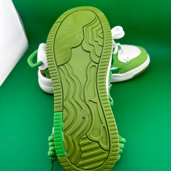 MEN's COLORBLOCK LACE-UP FRONT FRAYED HEM MESH SPLICED SNEAKERS SIZE 44 (11-11.5 - Picture 10 of 10